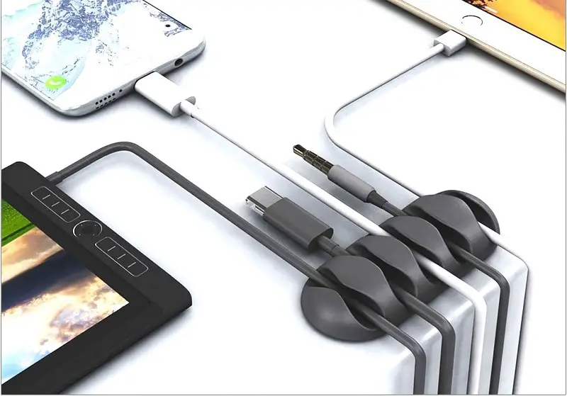 Our new all-time favorite cable management solution is the OHill Cable Clip, which users have praised for its simplicity, versatility, and utility in cable management.  