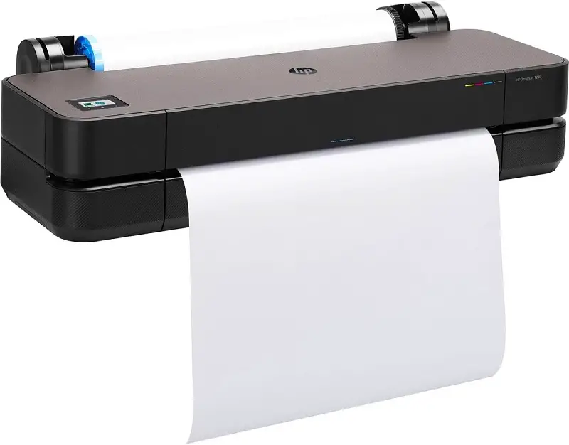 The HP DesignJet 230 weighs all of 21.5 kilograms, which is remarkably light for a large format printing machine.